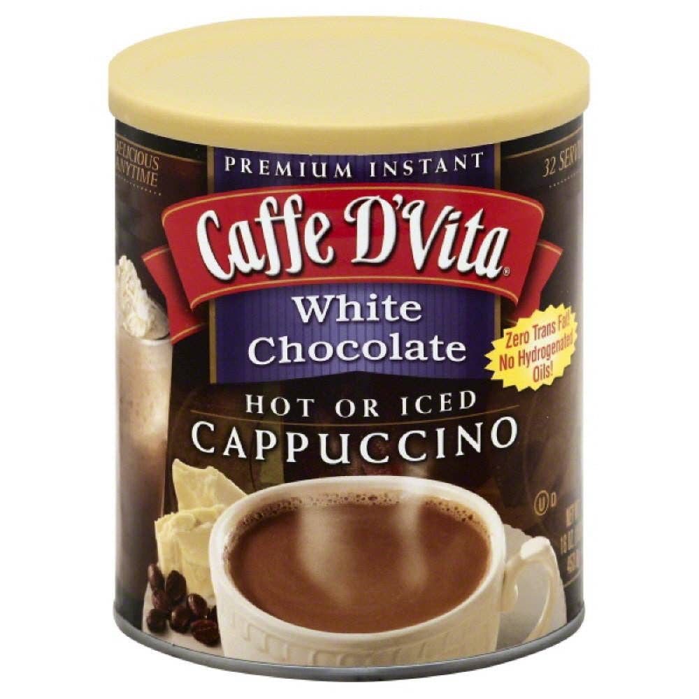 KeHE Distributors, LLC - Vente Grains de café - Caffe D Vita Cappuccino au Chocolat Blanc Chaud ou Glacé, 1 lb0