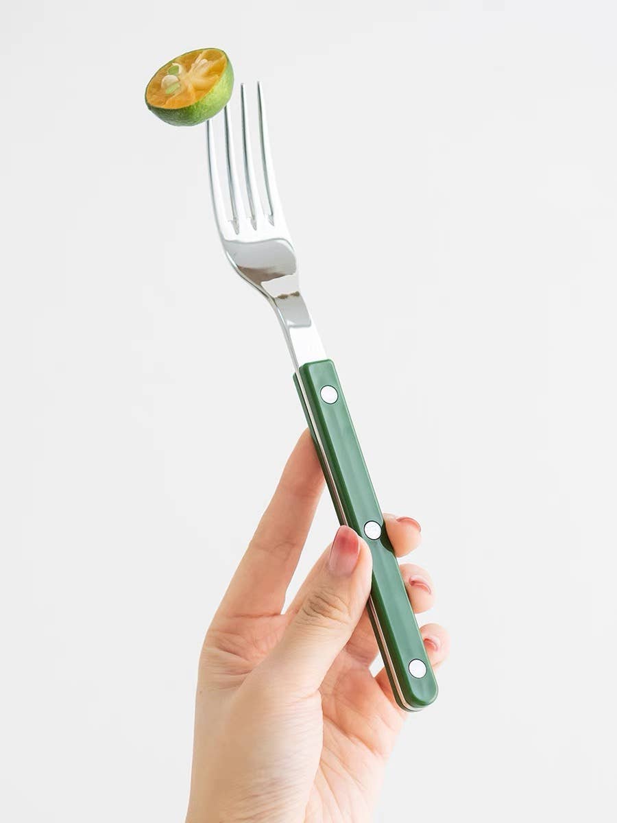 INSPECIAL HOME - Vente Set de couverts - Ensemble de 5 couverts rétro français élégants en argent.10