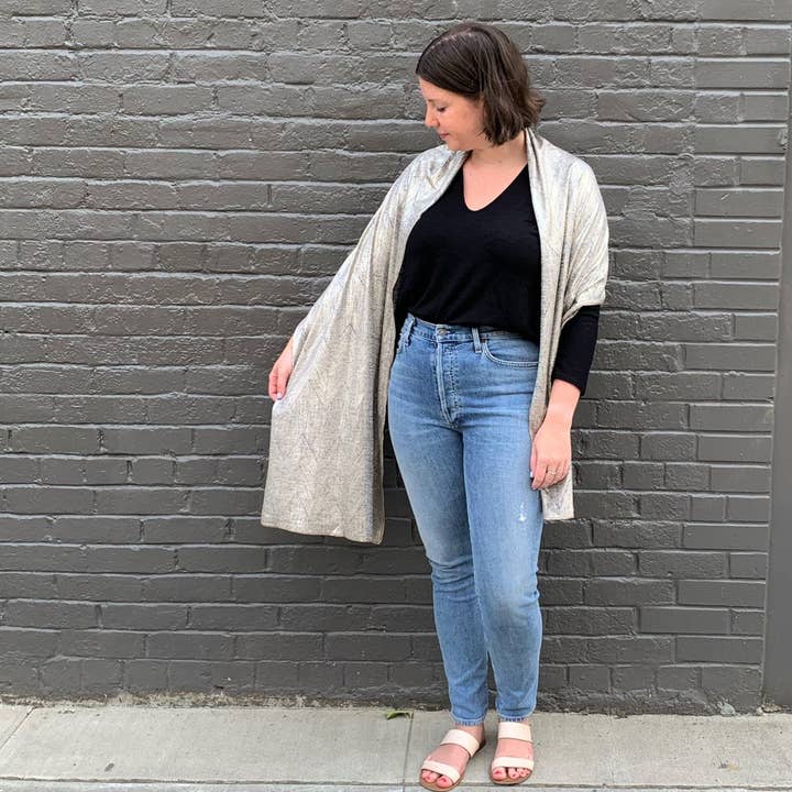 Reflection Knit Oblong Scarf for wholesale by Dana Herbert