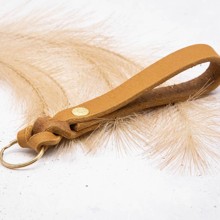 Leder Schlüsselanhänger Cognac für den Großhandel von FOR LOVELY DOGS / Linda Jansen