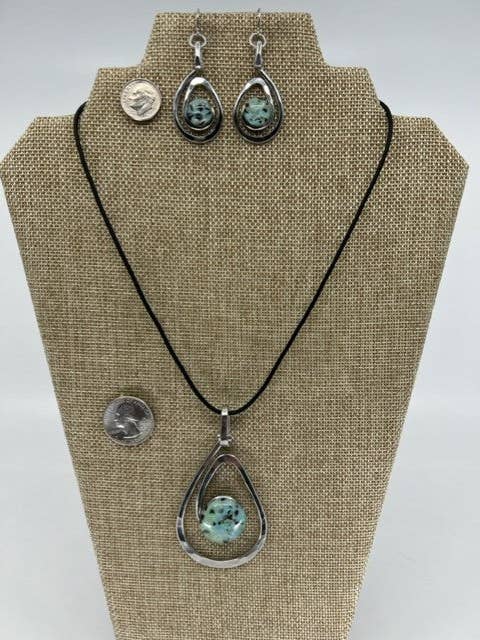 Teardrop in Sea Foam, Mango Tango for wholesale by The Artist Jay