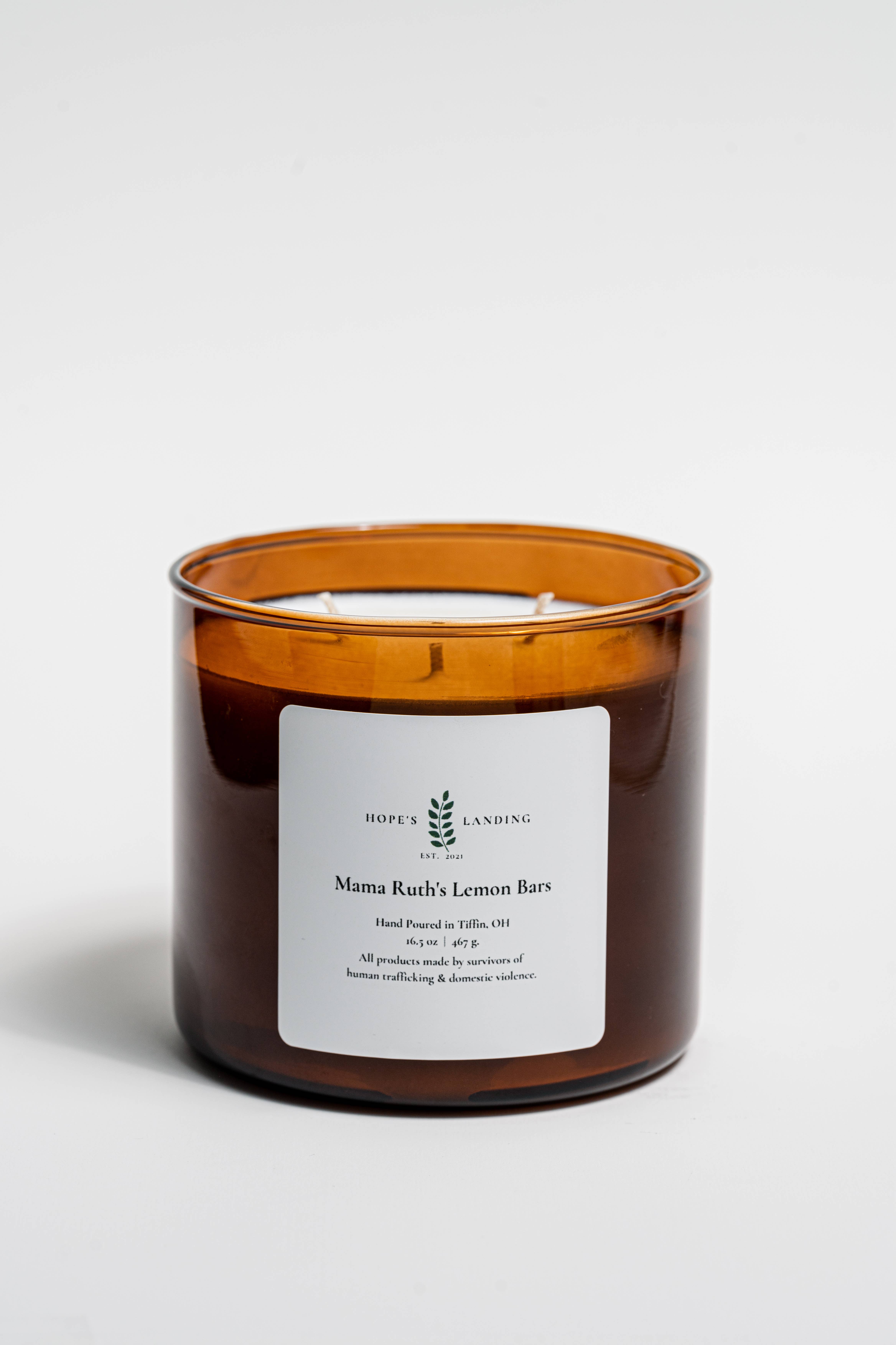 Hope's Landing – Engroshandel Glaslys – Mama Ruths Citronbarer Stearinlys1