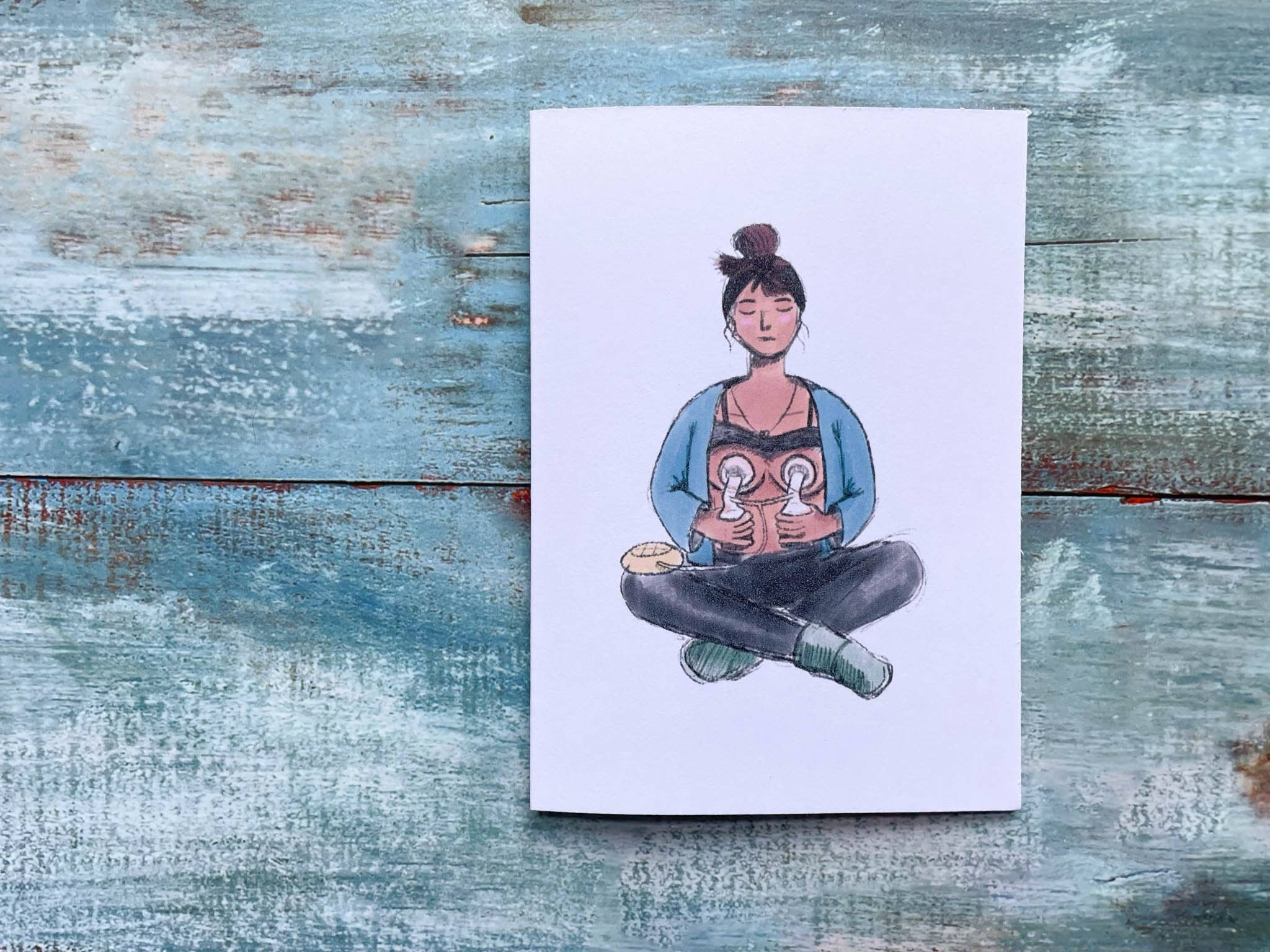 Georgina Doodles – wholesale Baby card – Expressing Breastfeeding Greetings Card1