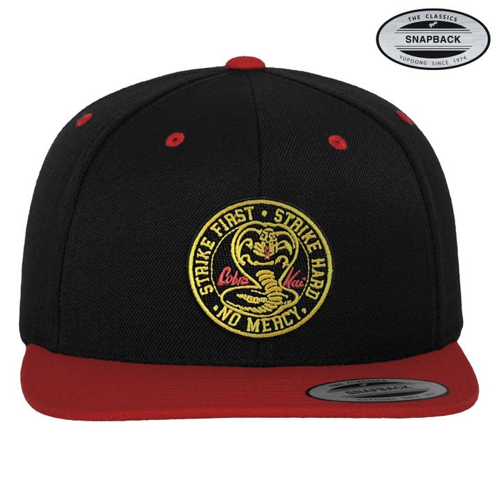 Hybris Production AB - Wholesale Flat Brim Cap - Unisex - Cobra Kai Patch Premium Snapback Cap4