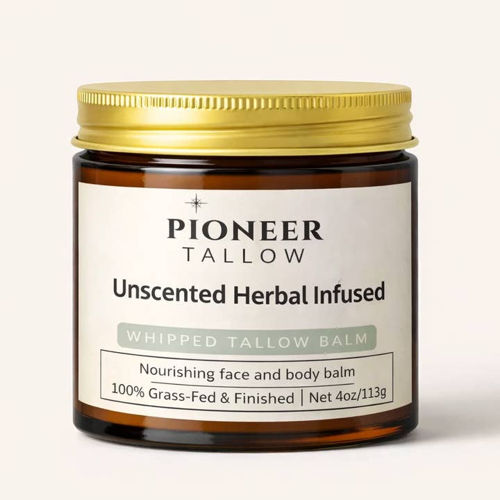 Unscented - Grass-Fed Whipped Tallow Moisturizer for wholesale by Pioneer Tallow