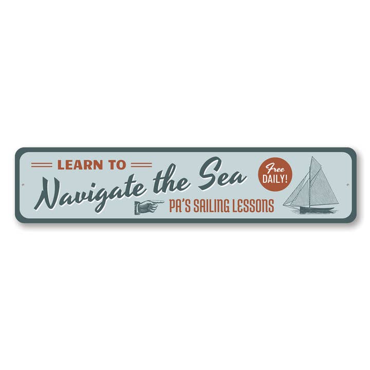 Navigate The Sea Sign for wholesale by Lizton Sign Shop, Inc