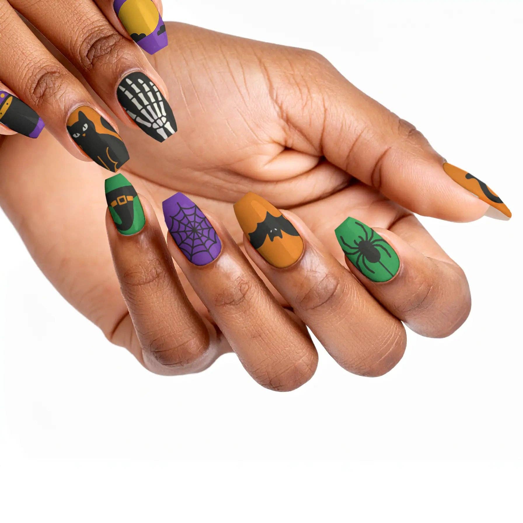 FYNE BODY - Wholesale Press-on/fake nails - Eclipse Enchantment Black Halloween Press-On Nails60