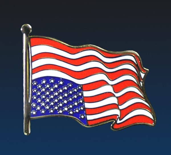 PUREPRODUCTSUSA - Wholesale Lapel Pin/Button - SOS Dress for Distress upside down American flag pin1
