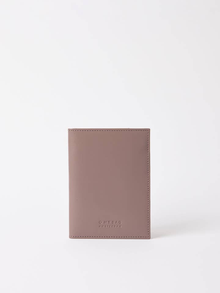 Passport Holder - Pale Mauve Classic Leather for wholesale by O My Bag