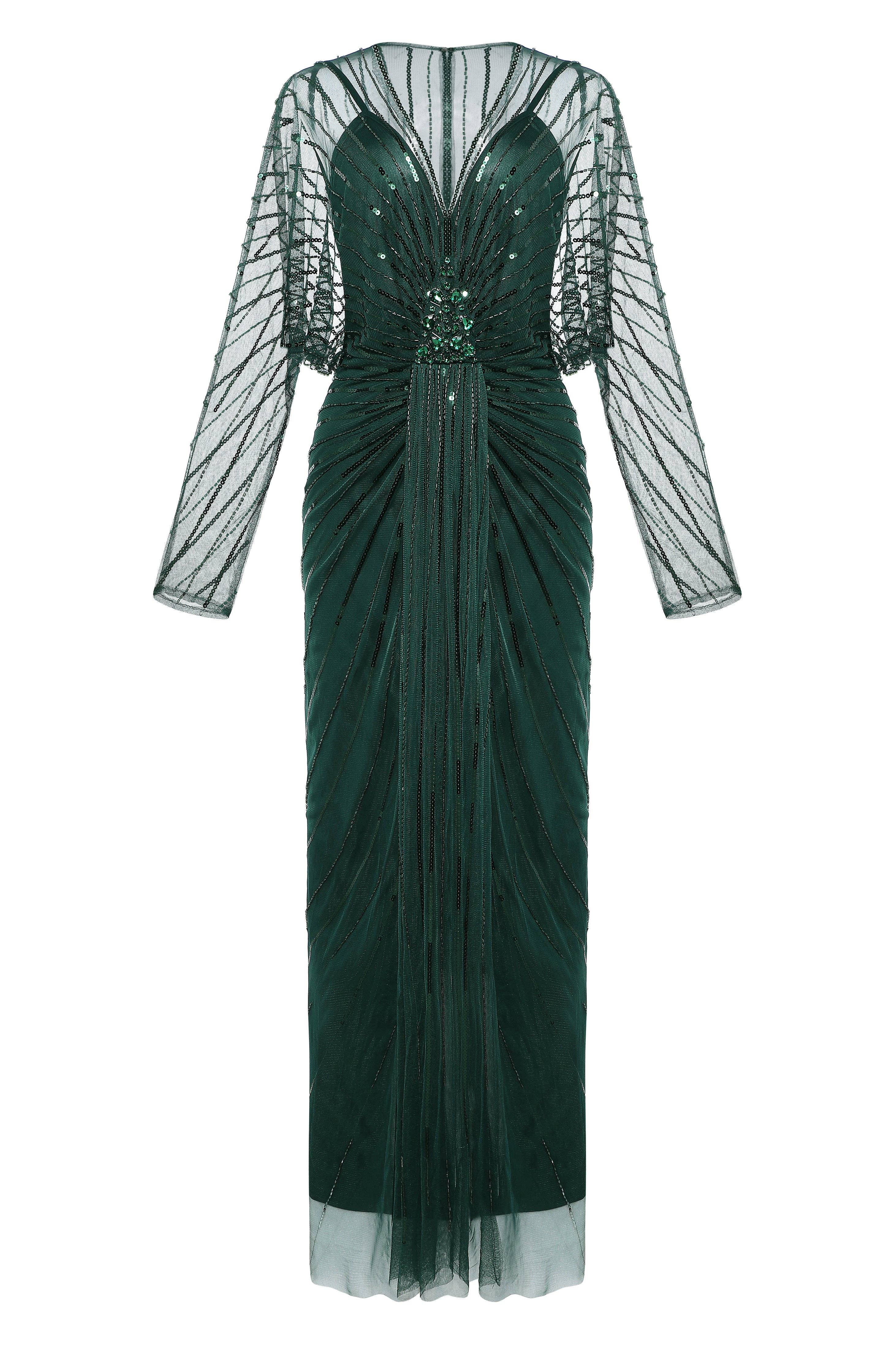 BABEYOND - Wholesale Gown - Women's - Zouzou Crystal-Encrusted Evening Gown3