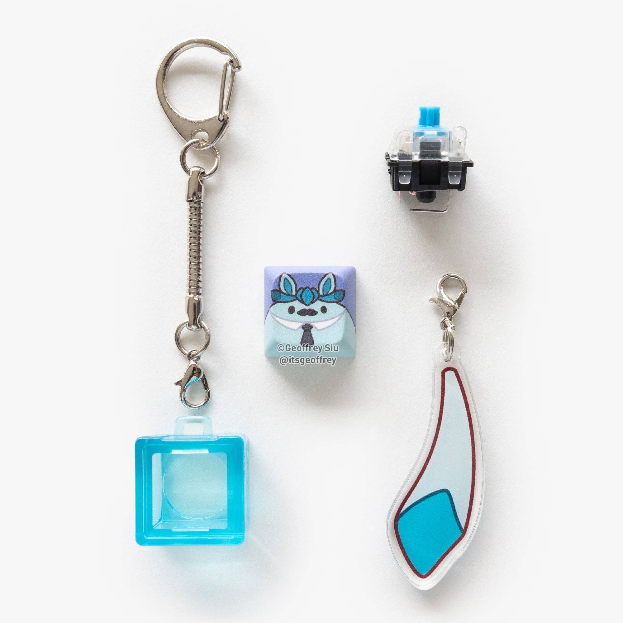 Geoffrey Siu Art LLC - Wholesale Sleutelhanger - Uniseks - Teaveelution Clicky Sleutelhangers5