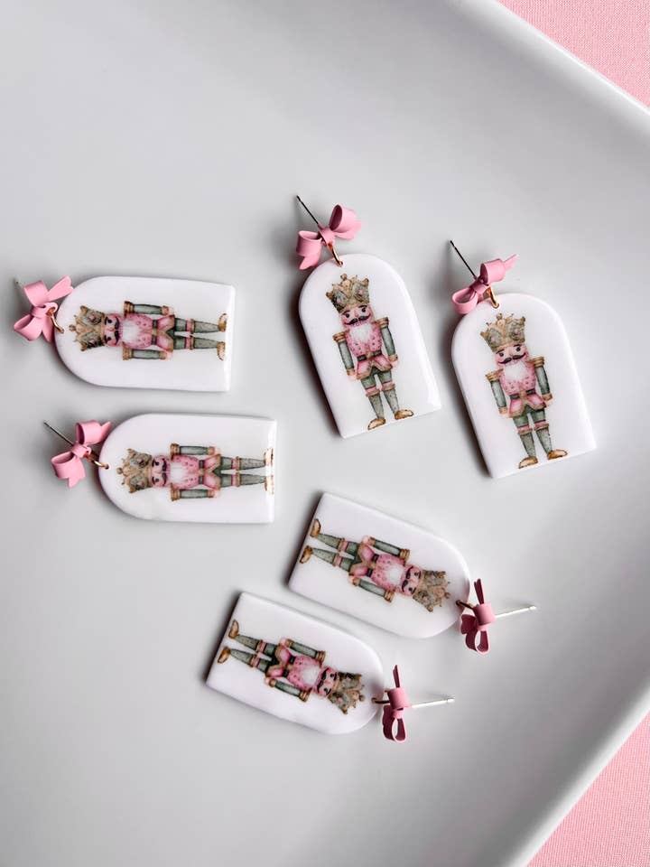 The Sugar Plum Fairy | Nutcracker Clay Earrings for wholesale by Cascade Designs