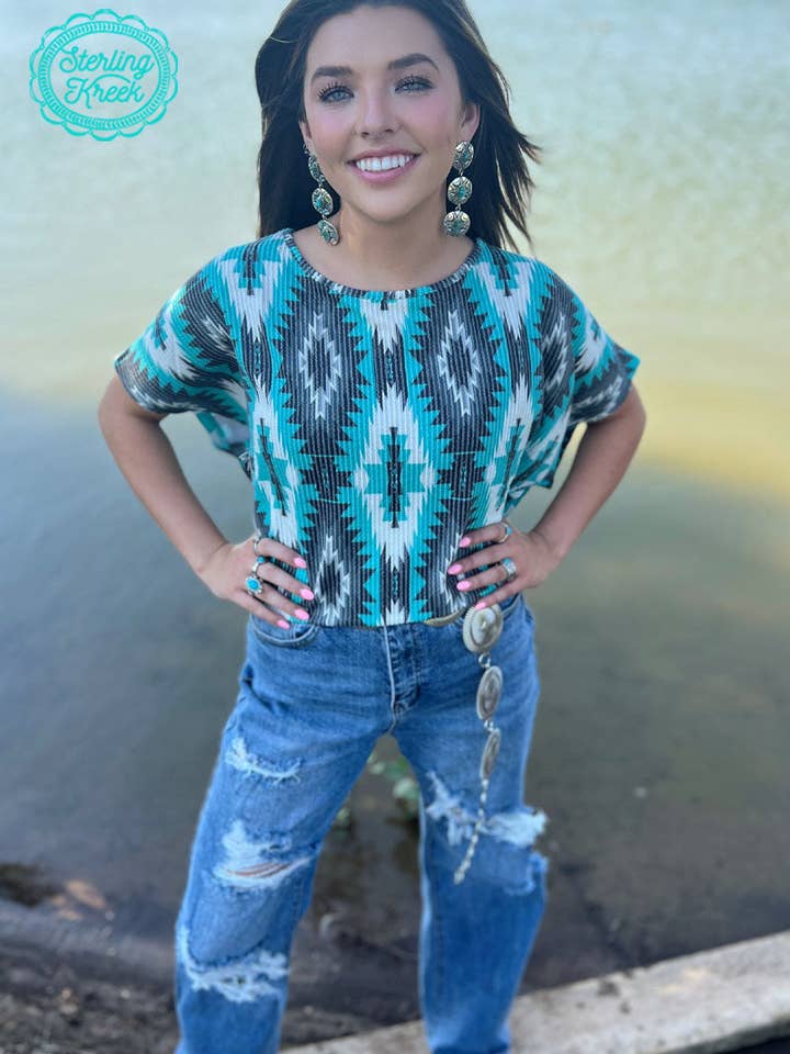 Sterling Kreek - Wholesale T-Shirt - Women's - Aztec Everest Top