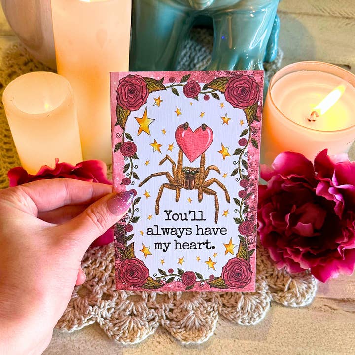 NOMAD Moon Magic - Wholesale Valentijdskaartje - Handgemaakte Springende Spin Liefdeskaart voor Valentijnsdag1