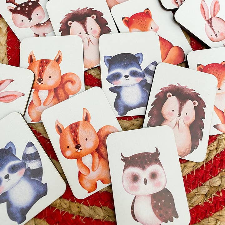 Forest Animals Wooden Memory Game for Kids Educational Wooden Toy for wholesale by EnjoyMyDesign
