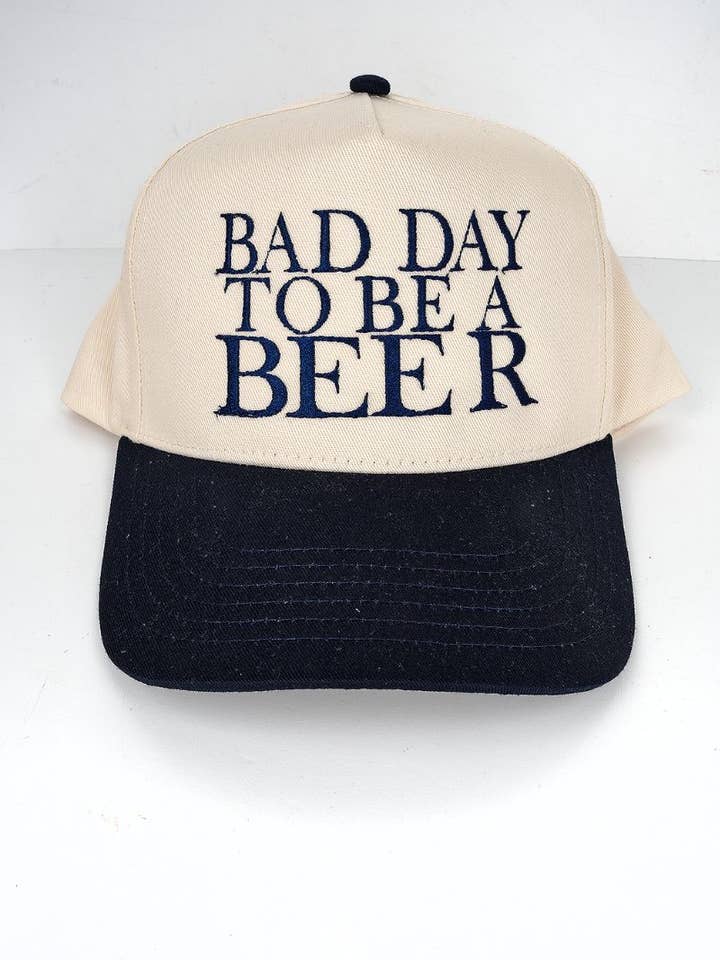 Bad Day To Be A Beer Embroidered Five Panel Twill Cap for wholesale by Wholesale Accessory Market