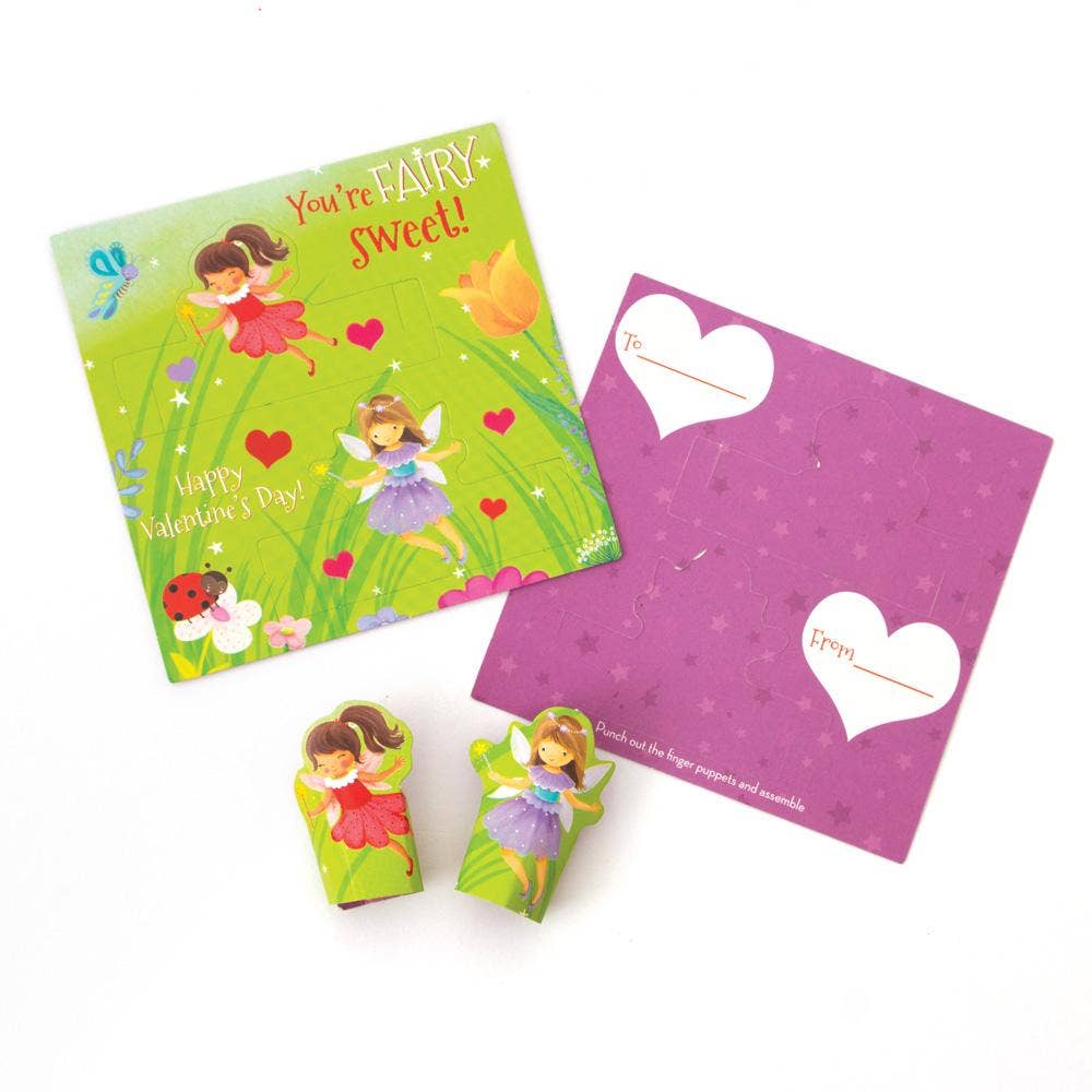 Paper House Productions - Wholesale Valentine's Day Card - Fairy Finger Puppet Valentines1