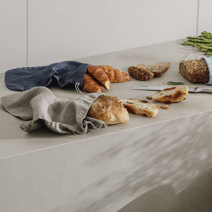 dodesign - Venta al por mayor Bolsa/envoltorio de alimentos - Bolsa para guardar pan, natural, grande (30 x 40 cm), 100% lino
