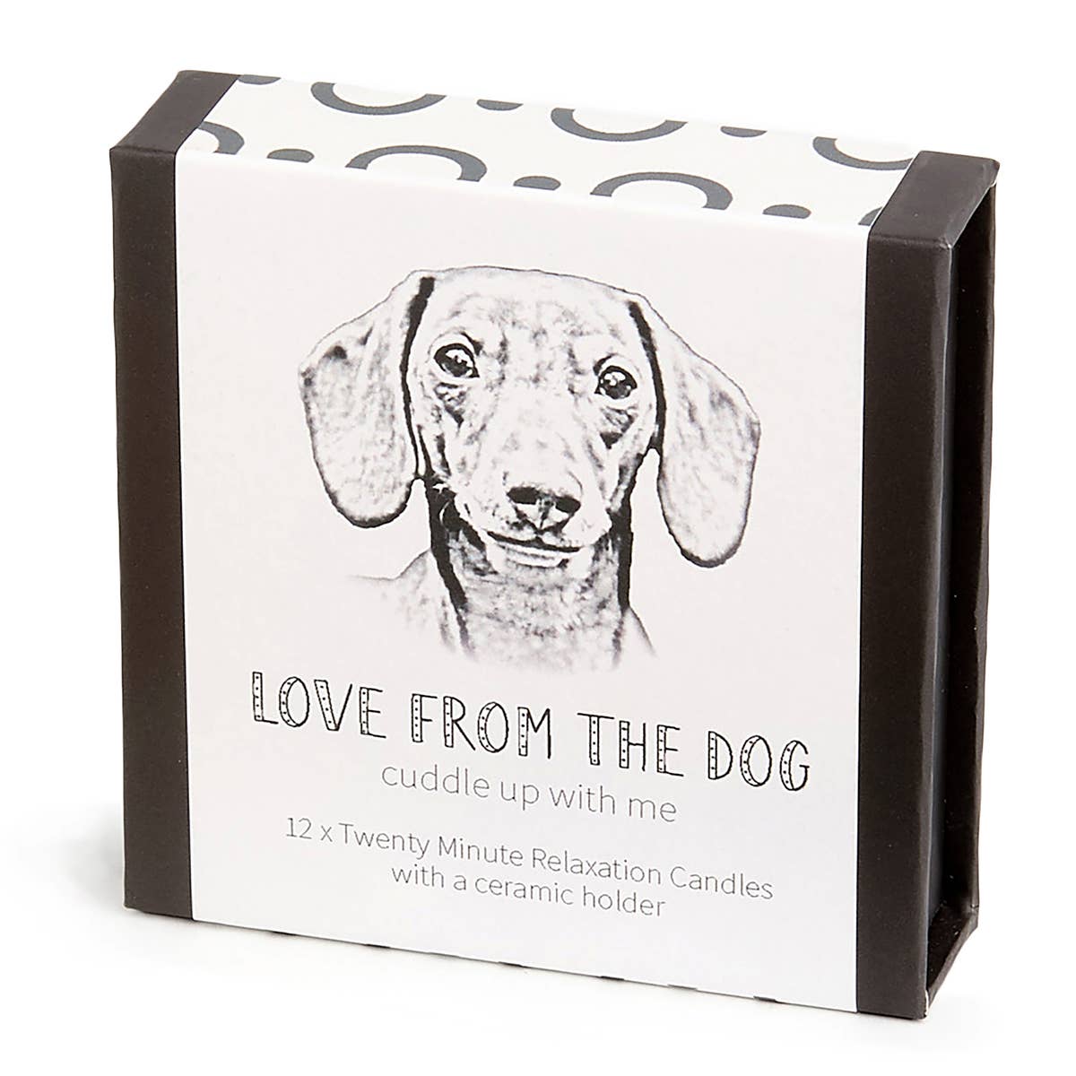 Cotton & Grey – wholesale Tapered candle/candlestick – Love from the Dog – Dachshund0