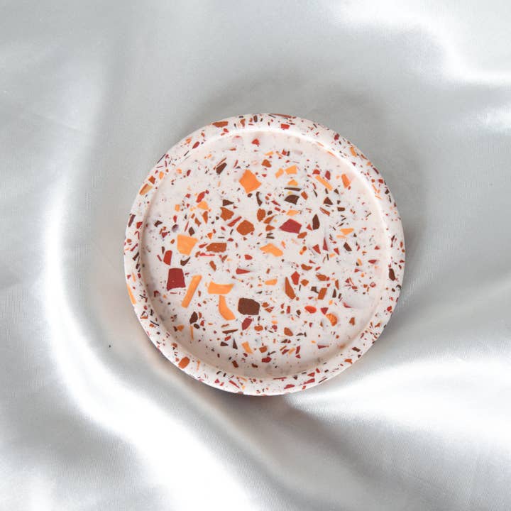 Fox and Bunny Rise – Engroshandel Smykkeskål – Varm neutral farve Terrazzo Jesmonite pynteskål | Hazel