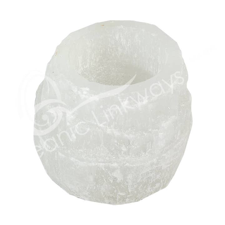 Oceanic Linkways Inc – wholesale Ljushållare – VÄRMELJUSHÅLLARE - SELENITE ICEBERG 2.5" (ST)0