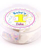 Baby's 1st Celebration Cake for wholesale by Creative Cookie Etc