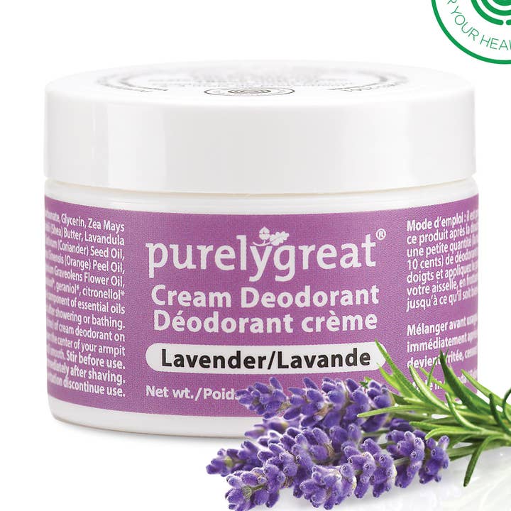 Purelygreat Cream Deodorant - Lavender for wholesale by Purelygreat Natural Deodorants