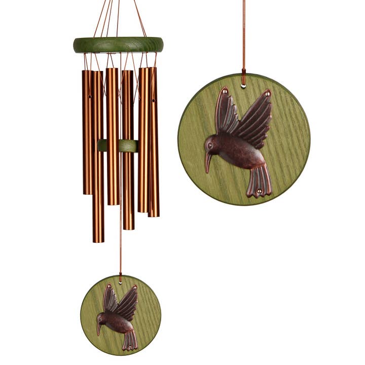 Woodstock Habitats™ Chime - Green, Hummingbird for wholesale by Woodstock Chimes