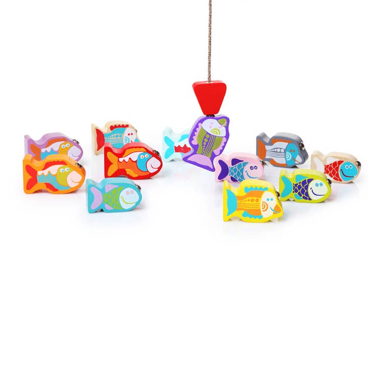 Toysmith - Wholesale Wood Toy - Kids - Cubika Wooden Toy Fishing Game