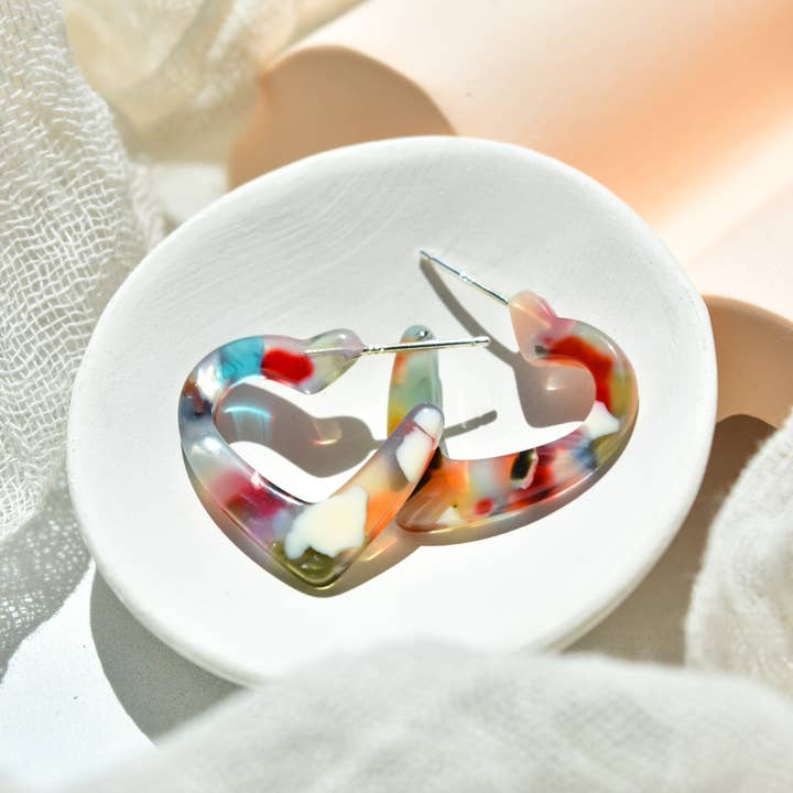 Fenna&Fei - Wholesale Hoop Earrings - Mini Heart Hoop Collection9