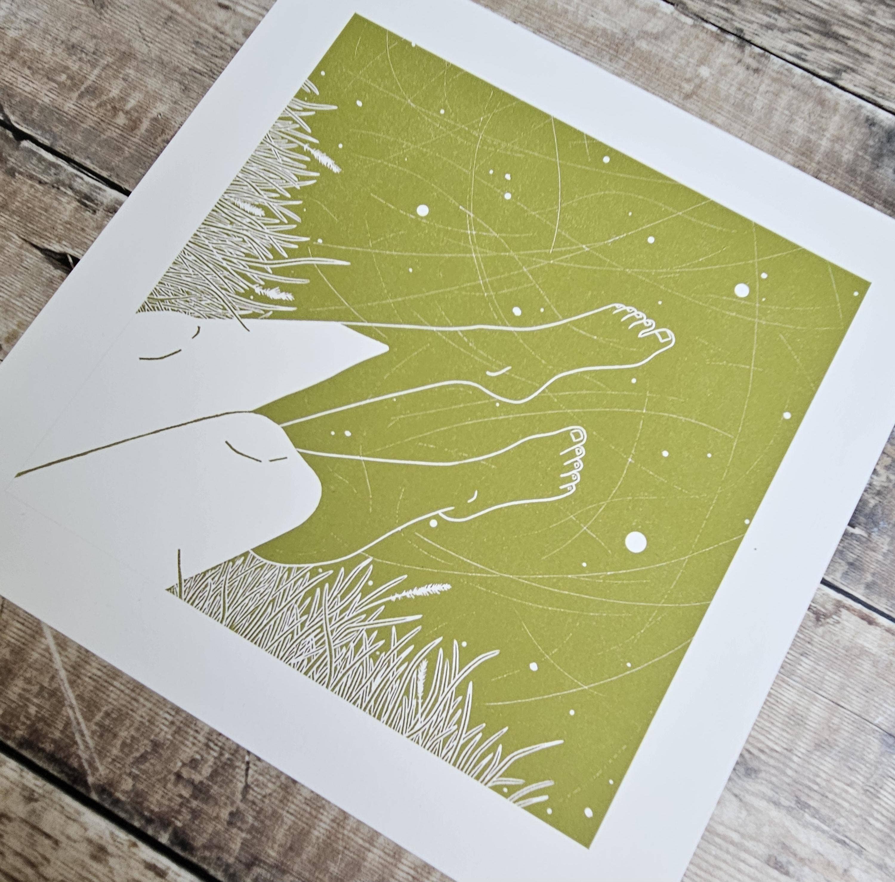 Flotsam Prints - Wholesale Art Print - Toes In The Water - Archival Quality Giclée Print2