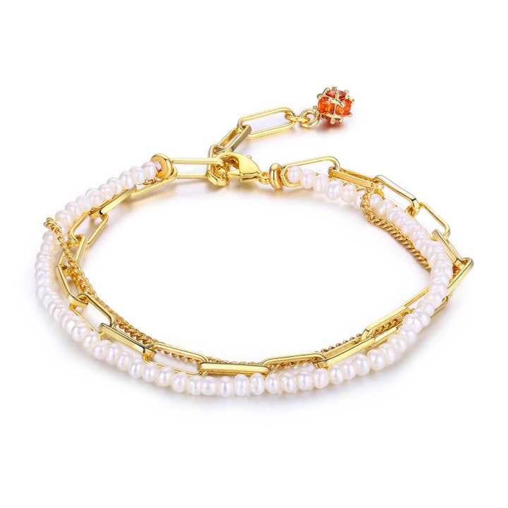 Linked Pearl Bracelet for wholesale by Timeless Pearl