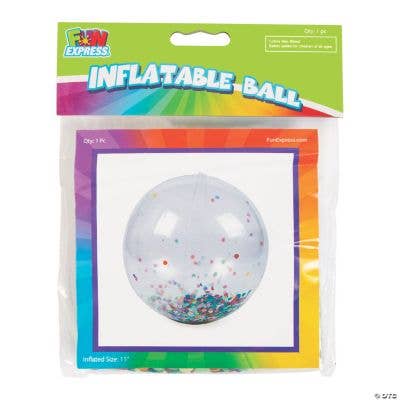 Fun Express - Wholesale Beach/Pool Toy - Kids & Baby - CONFETTI LARGE BEACH BALL0