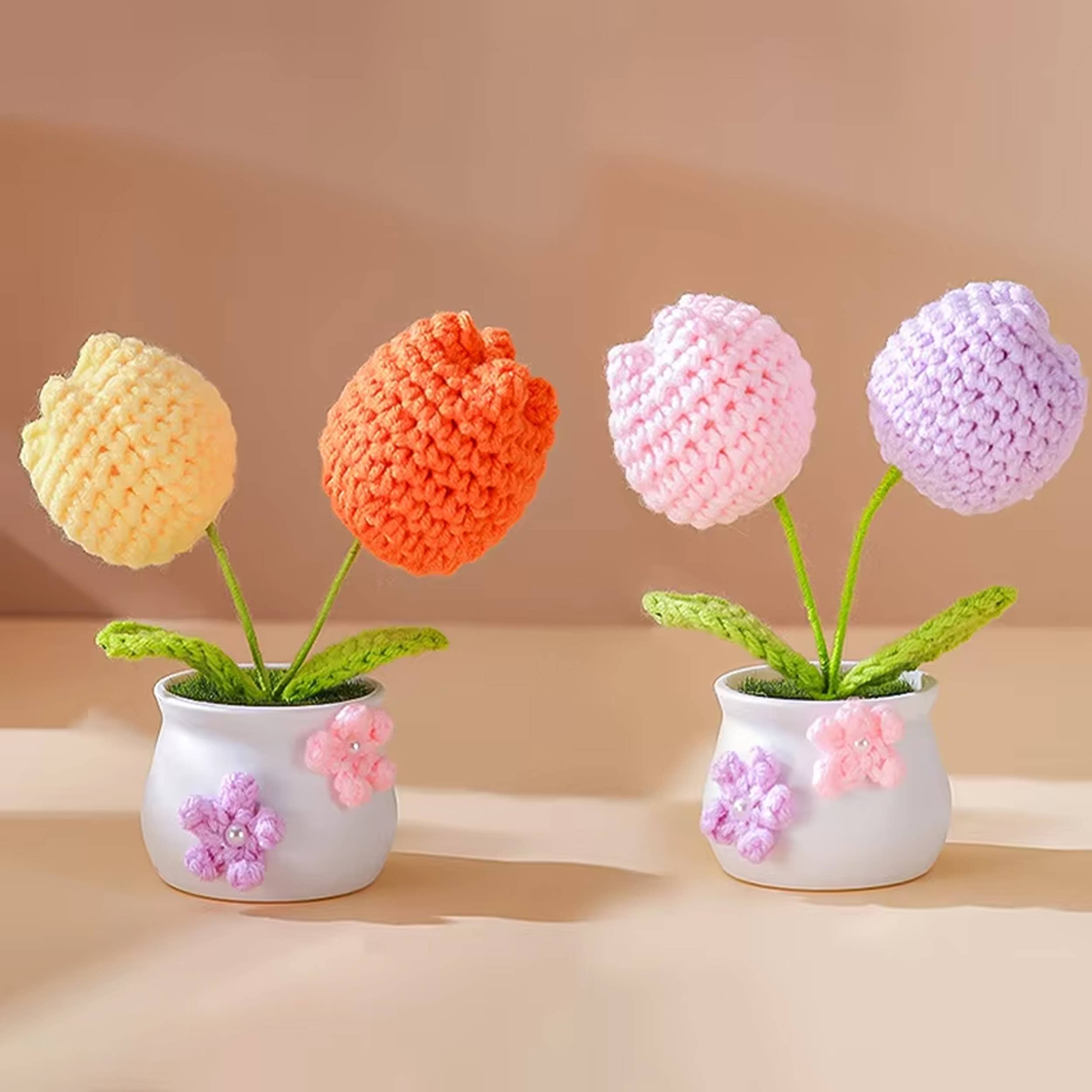 La Bella Monte – wholesale Artificial flowers – Handmade Woven Bouquet Tulip Flower For Holiday Décor2