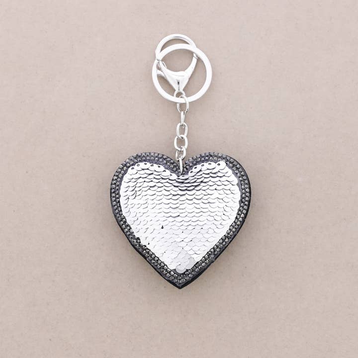 La Cuerda De Sol - Wholesale Keychain - Unisex - Heart Keychain Sequins Crystals