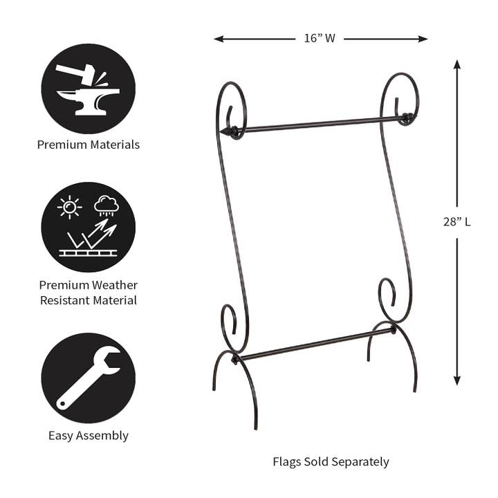 Evergreen Enterprises - Wholesale Flagpole - Scroll Garden Flag Stand