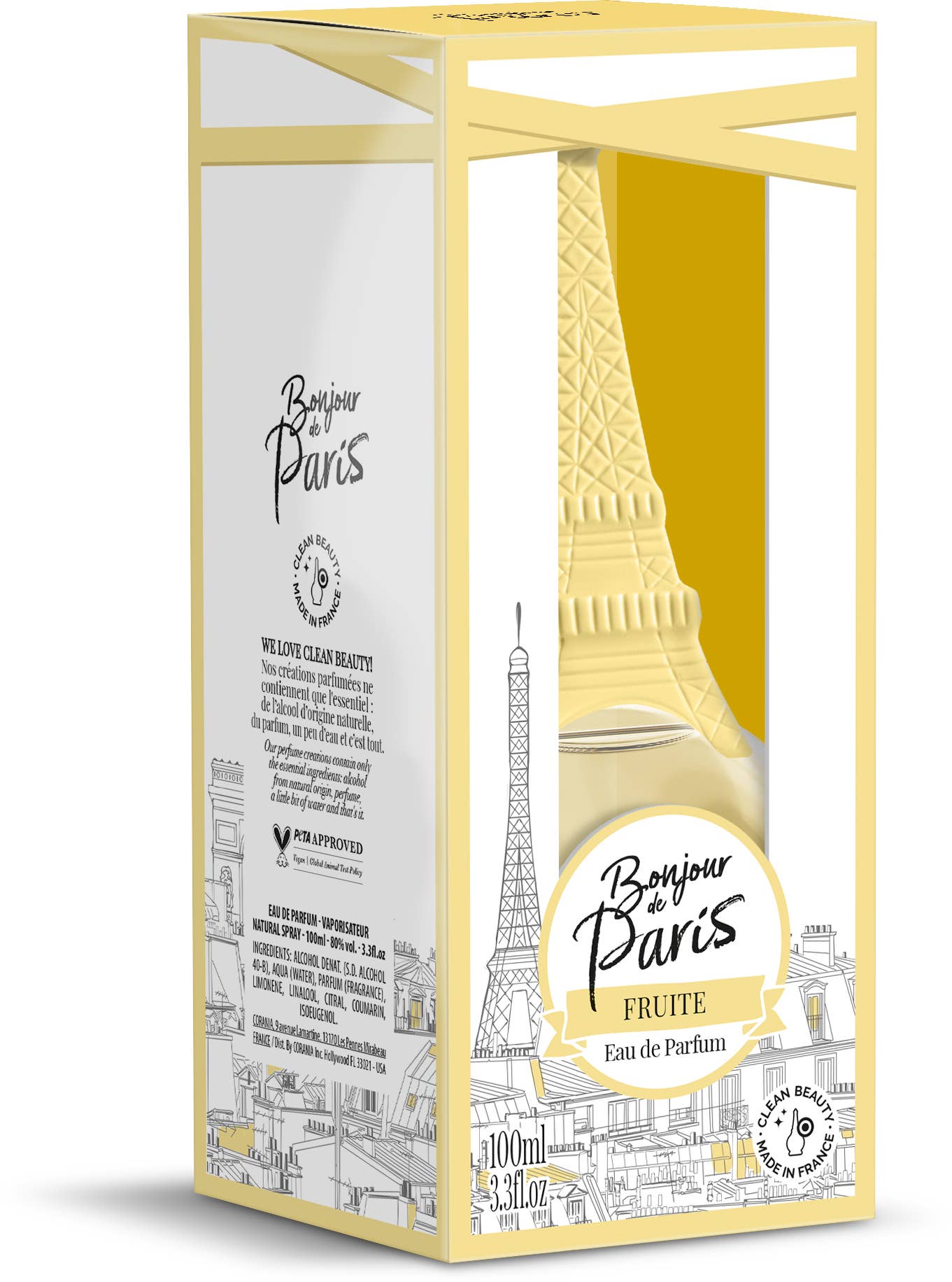 Bonjour de Paris - Distributed by Scents of Europe - Vente Parfum/Eau de toilette - Eau de parfum fruitée - 100 ml (3,3 oz)3
