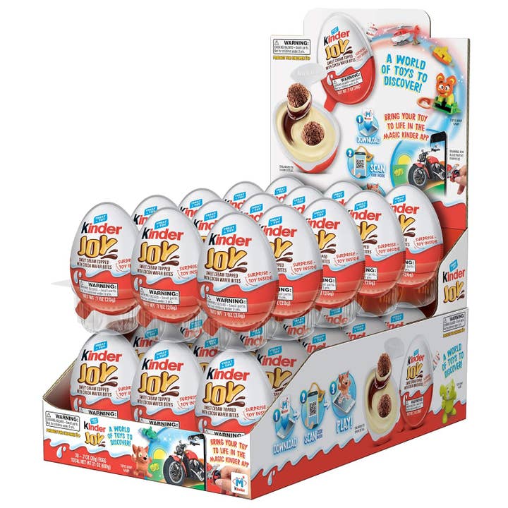 Kinder Joy Eggs Boy Toy Inside 0.71 oz 24 count for wholesale by Snacky Candy