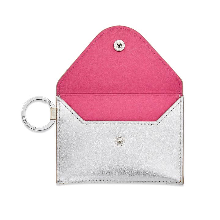 Oventure - Wholesale Wallet - Women's - Keychain Wallet: Gold/Silver Leather Envelope Card Case3