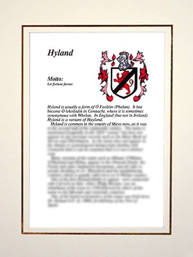 Hyland for engroshandel hos Family Histories