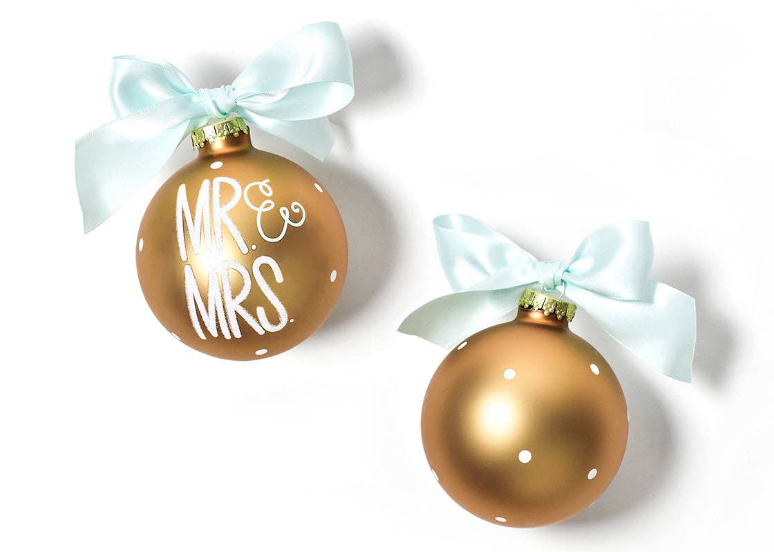 Coton Colors - Wholesale Ornament - Mr. & Mrs. Glass Ornament
