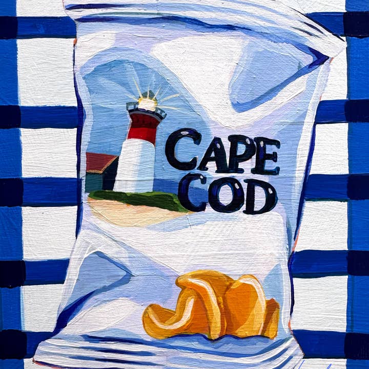 Laurel Greenfield Art - Vente Affiche d'art - Impression d'art Cape Cod Chips - Cadeau emblématique de la Nouvelle-Angleterre1