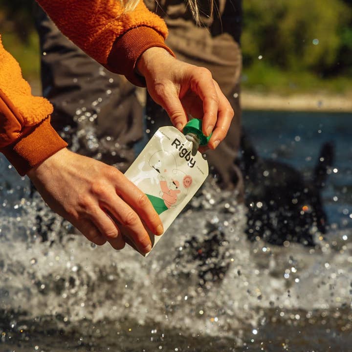 Rigby - Wholesale Pet Treats - Dog - Organic Salmon Squeeze Pouch for Dogs - 6 Pack6