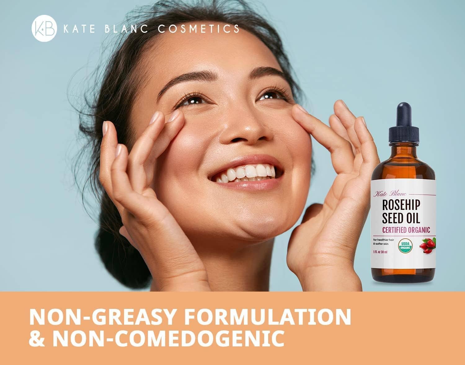 Kate Blanc Cosmetics - Wholesale Facial Oil - Organic Rosehip Oil1