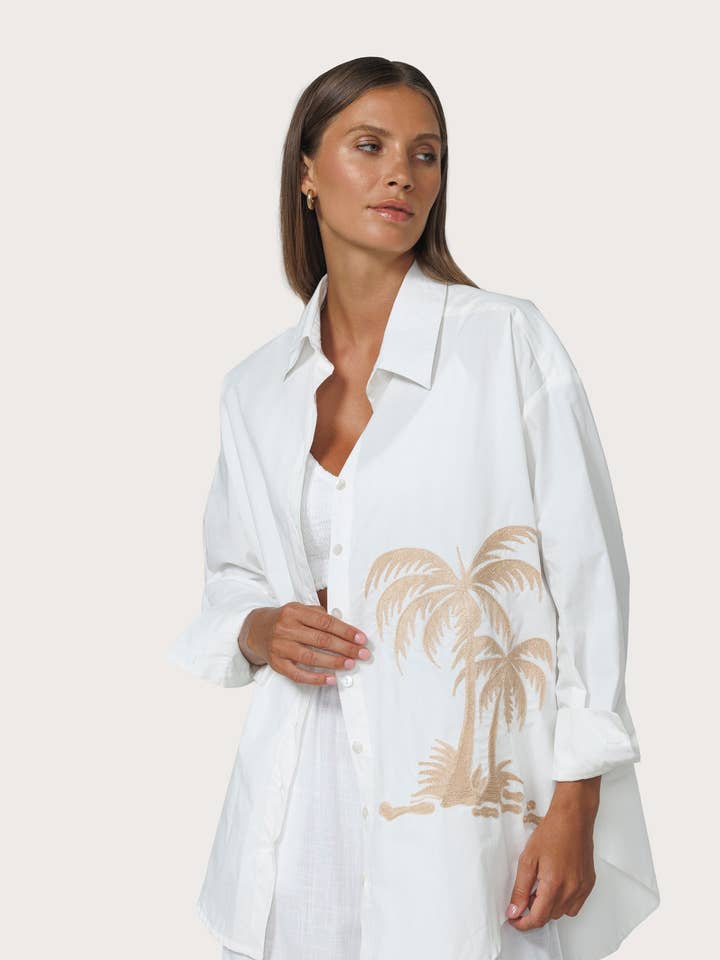 Palma Embroidered Shirt for wholesale by Lusana