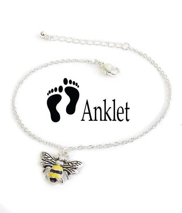 Jewelry Max - Wholesale Anklet - ( Y623 ) GARDEN THEME BEE ANKLET