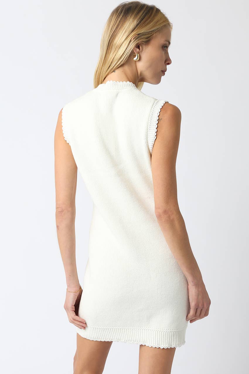 Olivaceous - Wholesale Dress - Women's - Ariana Knit Button Dress6