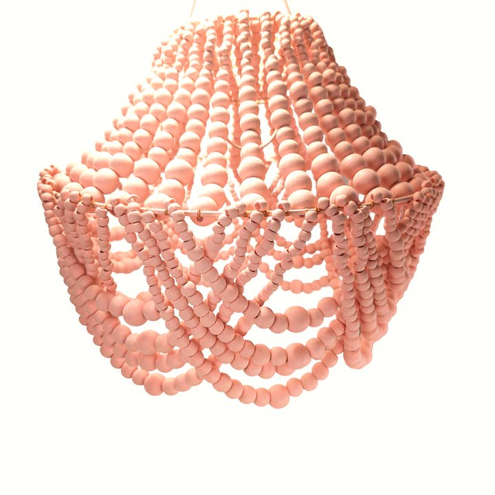 Boho-Perlenleuchter, Perlenleuchter, Dekorative Hängelampe, Beleuchtungskörper für den Großhandel von baligood