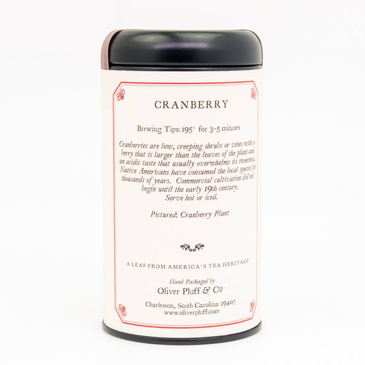 Oliver Pluff & Company - Wholesale Tea Bags - Cranberry - 20 Teabags in Signature Tea Tin2