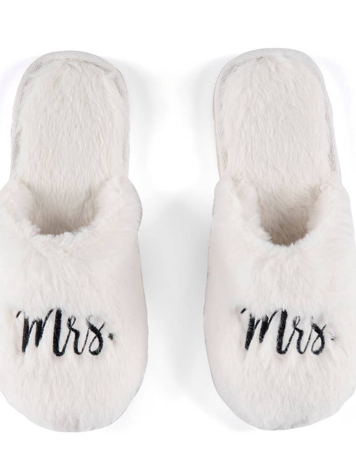 Shiraleah - Wholesale Slippers - Women's - "MRS" BRIDAL SLIPPERS, IVORY0